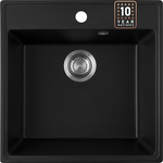 Превью картинка Кварцевая мойка Weissgauff WG 50507 Deep Black #1