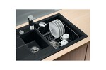 Превью картинка Гранитная мойка Blanсo METRA 6S Compact SILGRANIT PuraDur черный с клапаном-автоматом #5
