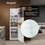 Превью картинка Холодильник с нижней морозилкой Weissgauff WRK 1800 Defrost White #28