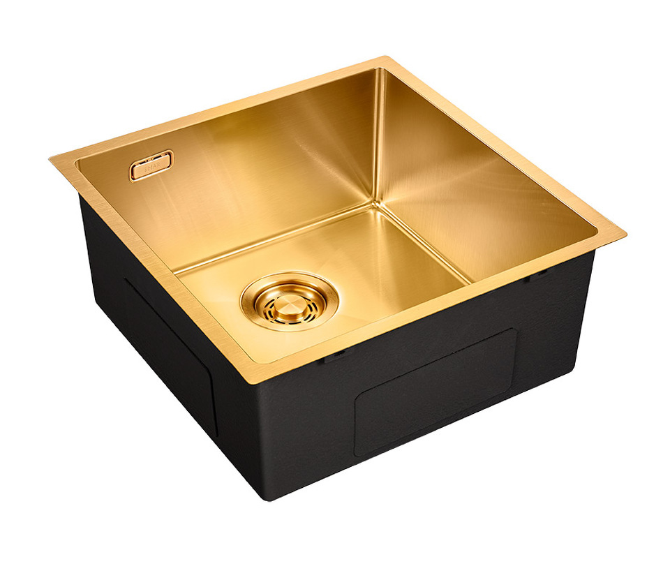 Фото Металлическая мойка EMAR EMB-131 PVD Nano Golden