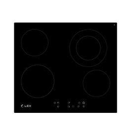 Картинка Lex EVH 641 BL панель стеклокерамическая электрическая