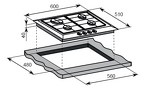 Превью картинка Газовая варочная панель Weissgauff HG 640 WGh #12