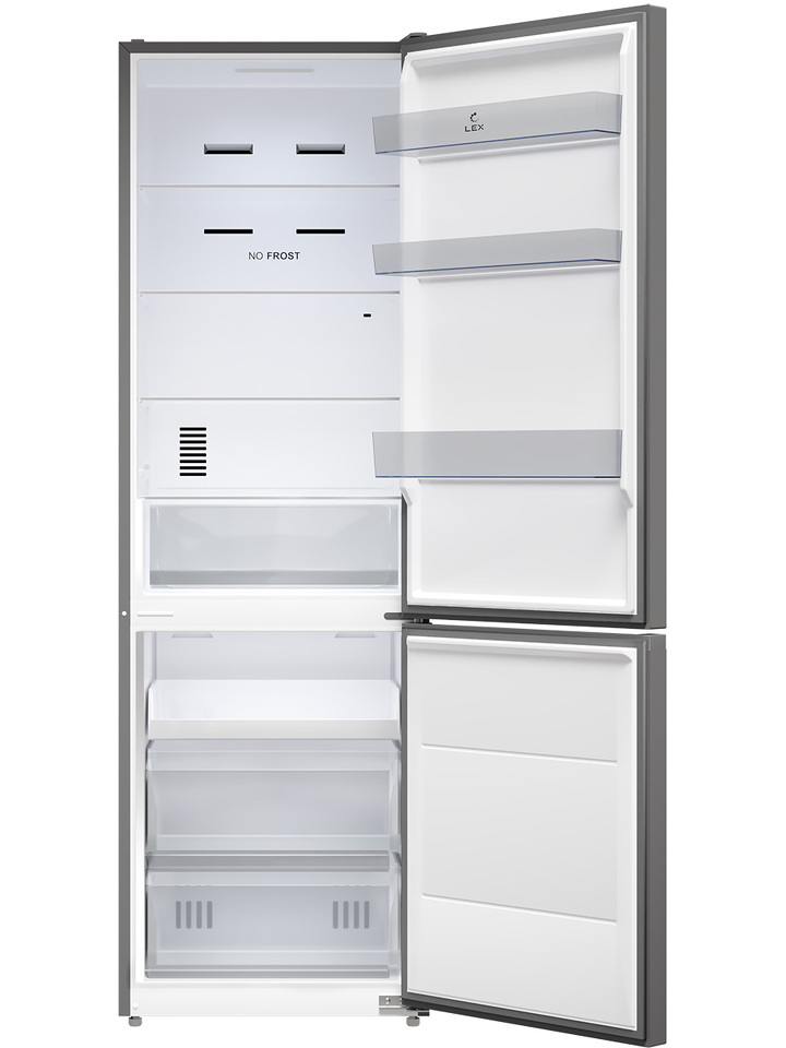 Фото Холодильник с нижней морозилкой Lex LKB185GrGIDMax Wind