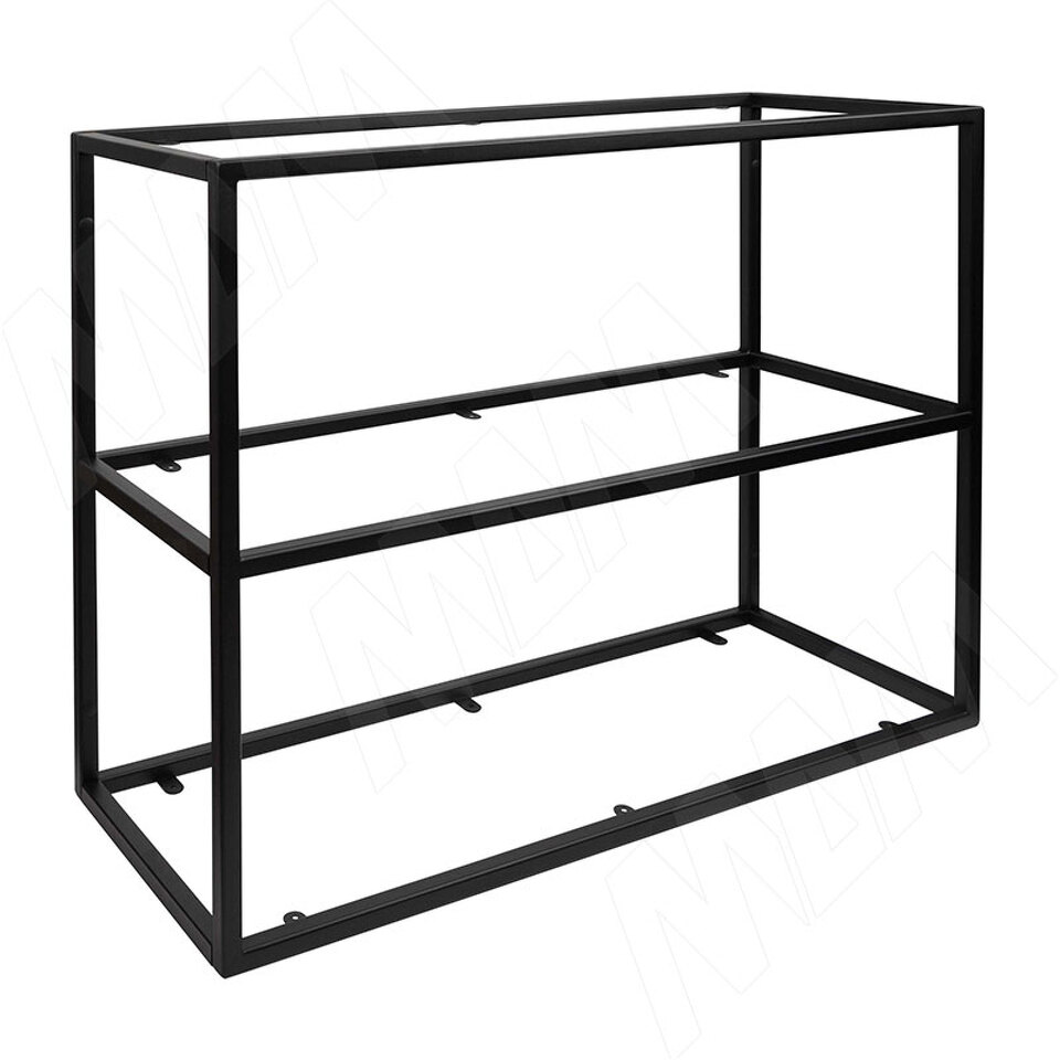Фото PULSE Металлокаркас-полки 720х900х315мм, черный (RAL 9005, муар) (MF.08.720х900х315.BLC)