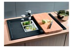 Превью картинка Гранитная мойка Blanсo METRA 6S Compact SILGRANIT PuraDur темная скала с клапаном-автоматом #7