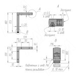 Превью картинка PULSE Опора декоративная Н180мм (20x20) черный матовый (ADJ21.180.BLC) #8