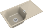 Превью картинка Кварцевая мойка Rivelato LOCUS 85 1-чаш 850*500 beige scuro #2