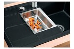 Превью картинка Гранитная мойка Blanсo METRA 6S Compact SILGRANIT PuraDur антрацит с клапаном-автоматом #8