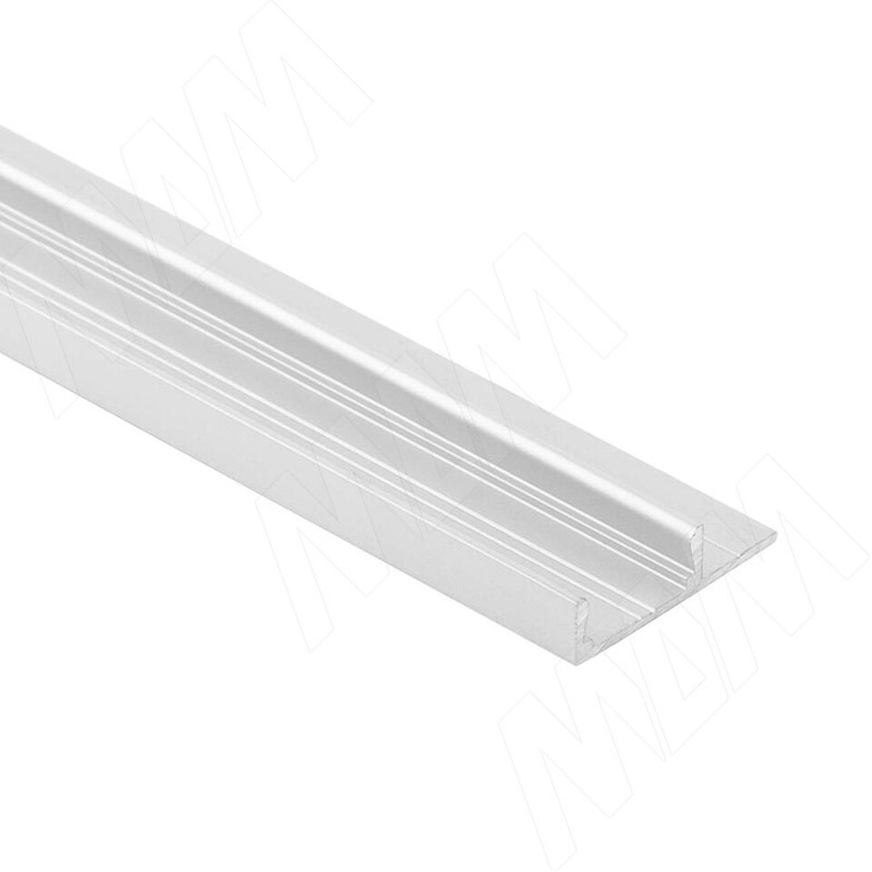 Фото PULSE Профиль SM6, накладной, серебро, 24,5х6мм, L-2000 (LSP-SM6-ALU-2000-AL)