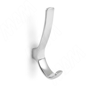 Картинка PULSE ВЕРСА Крючок двухрожковый хром, VERSA (HK.31.PC)