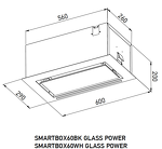 Превью картинка Полновстраиваемая вытяжка Meferi SMARTBOX60BK GLASS POWER #2