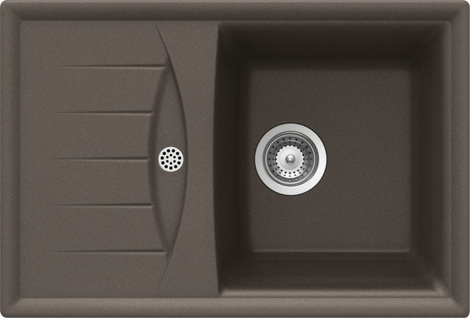 Фото Гранитная мойка SCHOCK GENIUS 45D CRISTALITE мокка
