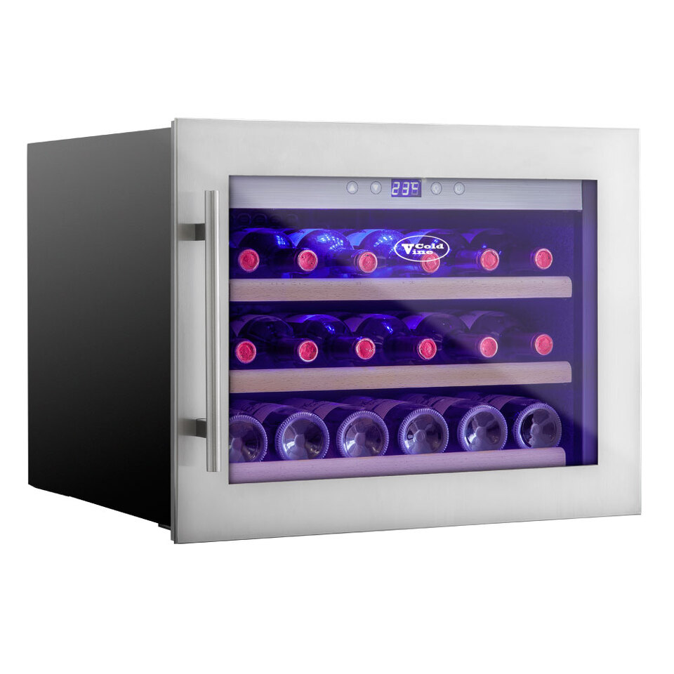 Фото Шкаф винный встраиваемый Cold Vine Винный холодильник (шкаф) компрессорный COLD VINE С18-КSВ1