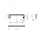 Превью картинка PULSE КАМПАНА Ручка-скоба 96мм, черный матовый, CAMPANA (C-5823.P61 RU) #3