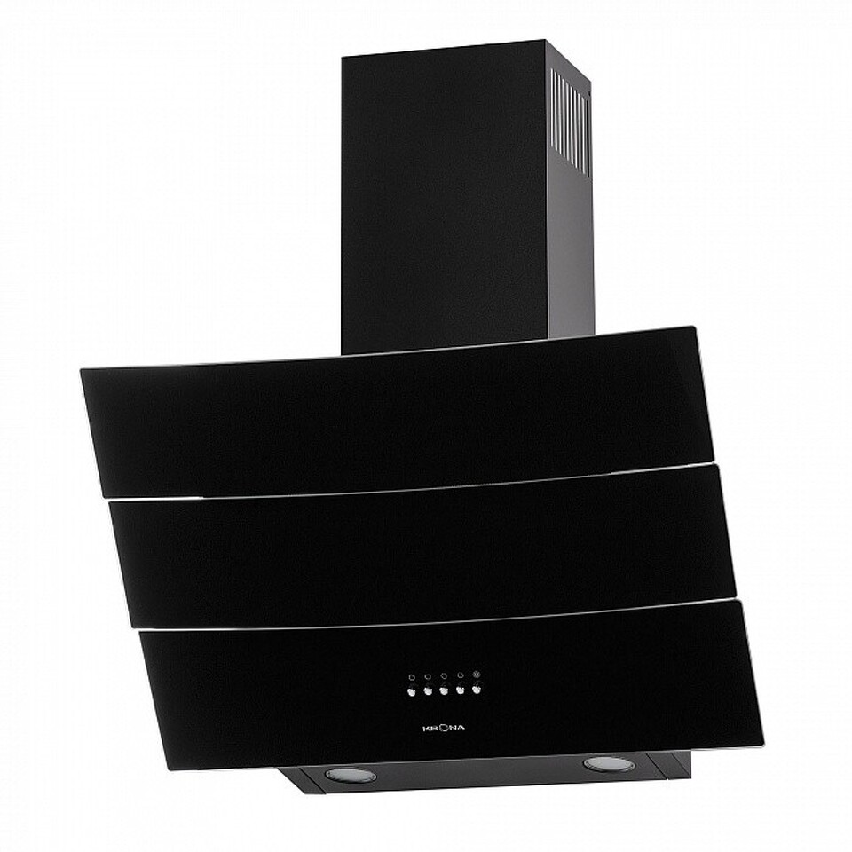 Фото Наклонная вытяжка KRONA INGA 600 black push button