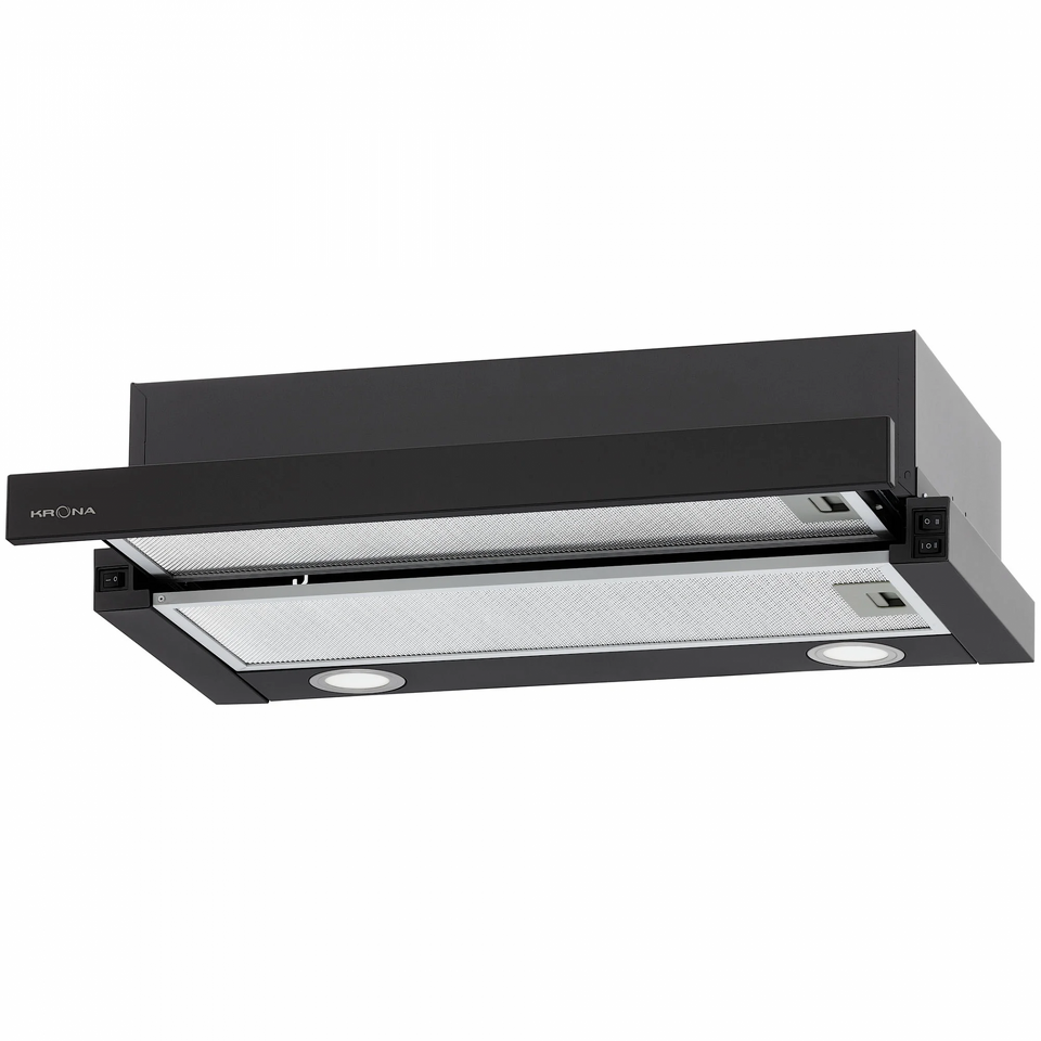 Фото Встраиваемая вытяжка KRONA KAMILLA T 600 BLACK (1 мотор)