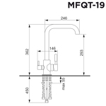 Превью картинка Смеситель для кухни Maunfeld MFQT-19B #2