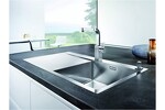 Превью картинка Металлическая мойка Blanсo FLOW XL 6S-IF нерж. сталь зеркальная полировка с  кл.-авт. InFino и управлением PushControl #2