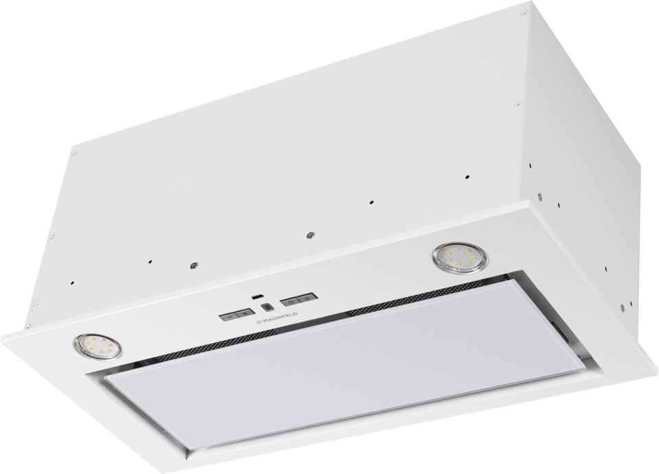 Фото Полновстраиваемая вытяжка Maunfeld Fantasy 1000ST 60 White Glass