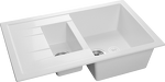Превью картинка Мраморная мойка GranFest QUADRO 775KL Иней #1