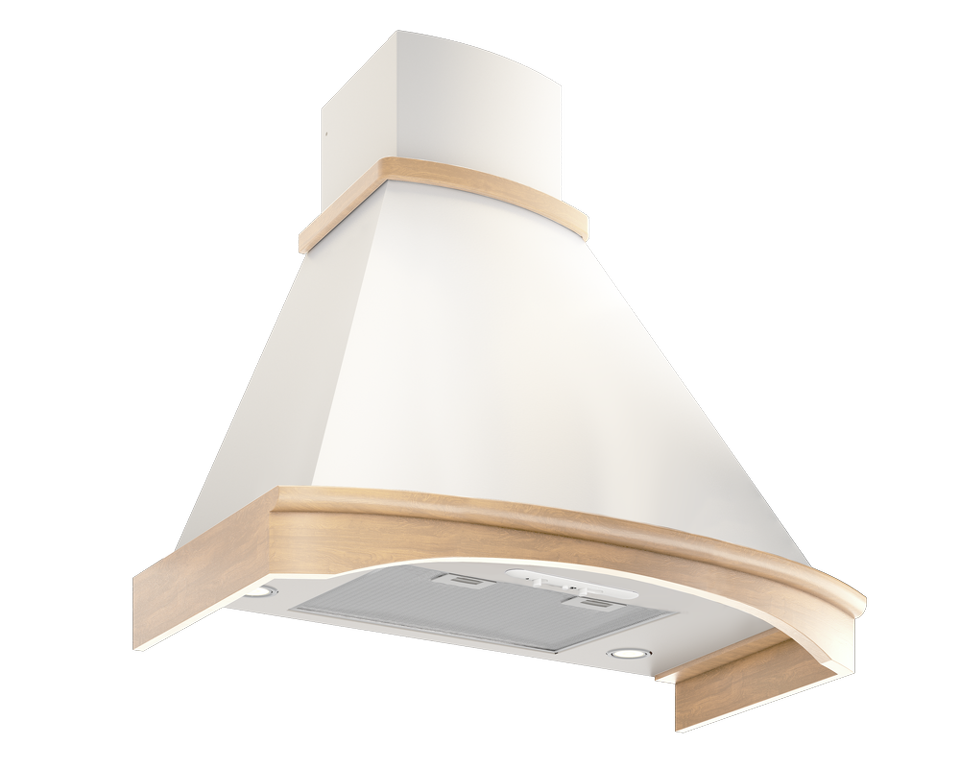 Фото Купольная вытяжка Elikor Ротонда 90П-1000-П3Д бежевый/дуб неокр