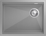 Превью картинка Гранитная мойка Rivelato LINO 554-R 1-чаш 550*440 grigio metallizzato #1