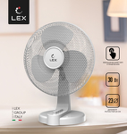 Превью картинка Вентилятор Lex LXFC 8375, 9" настольный вентилятор, белый #1