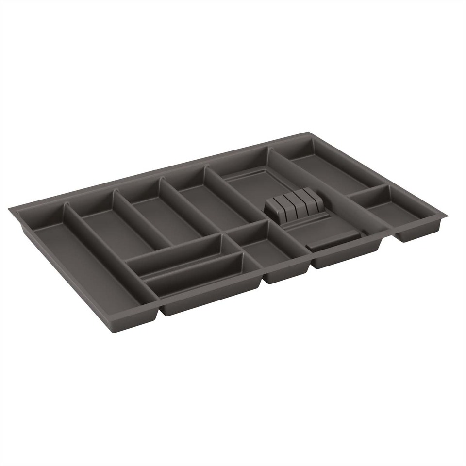 Фото Dirks Лоток BASIC SOFT-TOUCH для столовых приборов, ширина фасада 800 мм, 719х473х58 мм, антрацит