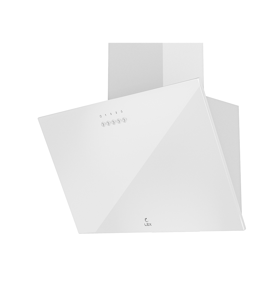Фото Наклонная вытяжка Lex MOZA 600 WHITE воздухоочиститель