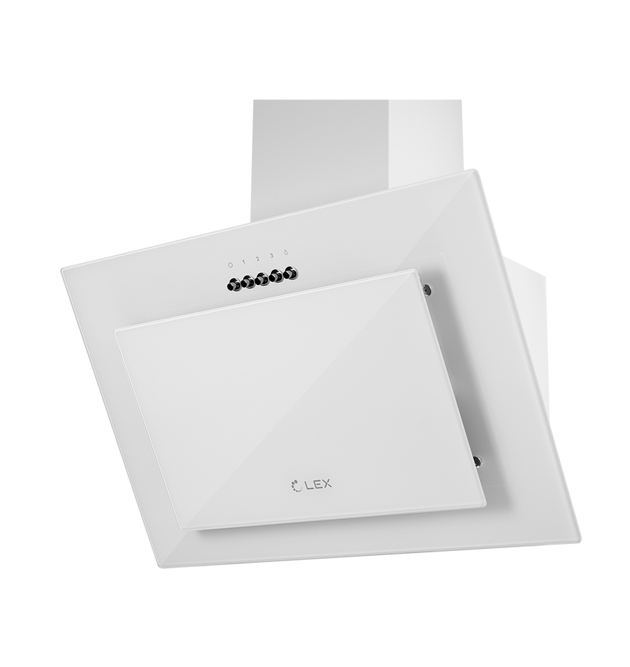 Фото Наклонная вытяжка Lex MIKA G 600 WHITE воздухоочиститель