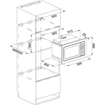 Превью картинка Печь микроволновая встраиваемая Franke CRYSTAL FMW 250 CR2 G BK #2
