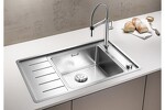 Превью картинка Металлическая мойка Blanсo ANDANO XL 6S-IF Compact нерж.сталь с зеркальной полировкой чаша слева #2