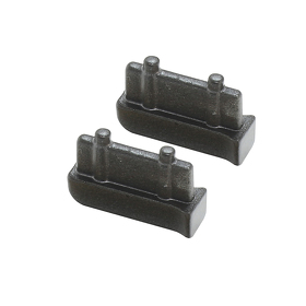 Картинка Duslar Заглушка для ограничительного профиля ELLIOT, 2 шт., антрацит