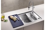 Превью картинка Металлическая мойка Blanсo ANDANO XL 6S-IF Compact нерж.сталь с зеркальной полировкой чаша справа #3