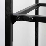 Превью картинка PULSE Каркас стеллажа напольного 500x1760x450 (5 полок), черный (RAL 9005, муар) (MF.31.50x176x45.BLC) #2