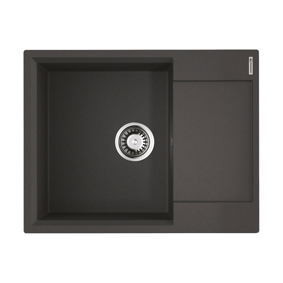 Фото Гранитная мойка Omoikiri Daisen 65T-BL Tetogranit/черный