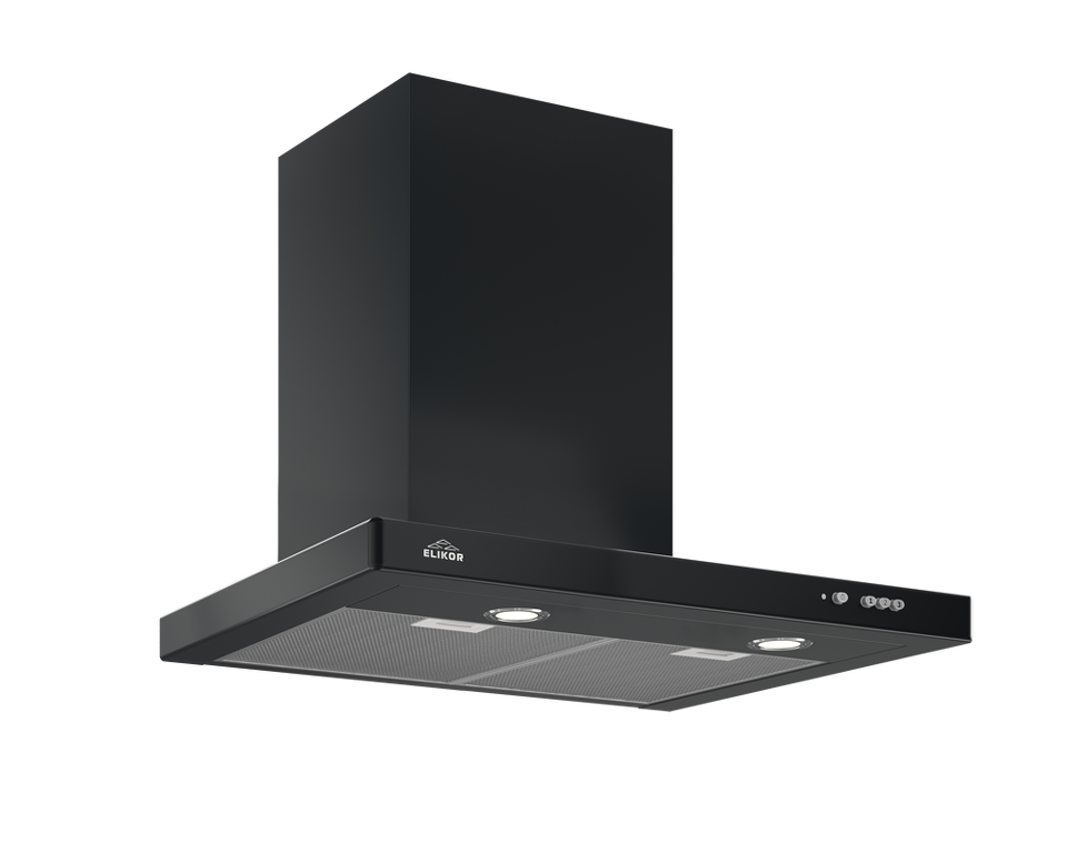 Фото Т-образная вытяжка  Elikor Квадра 60П-430-К3Д антрацит