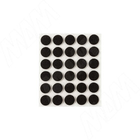 Картинка PULSE Подпятник самоклеящийся круглый D15 мм, черный, 30 шт. (HR15-BL)