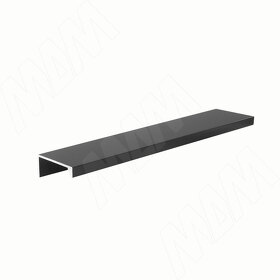 Картинка PULSE Профиль-ручка крепление саморезами черный матовый (краска RAL9005), L-3000мм (PH.RU03.3000.BLM PR)