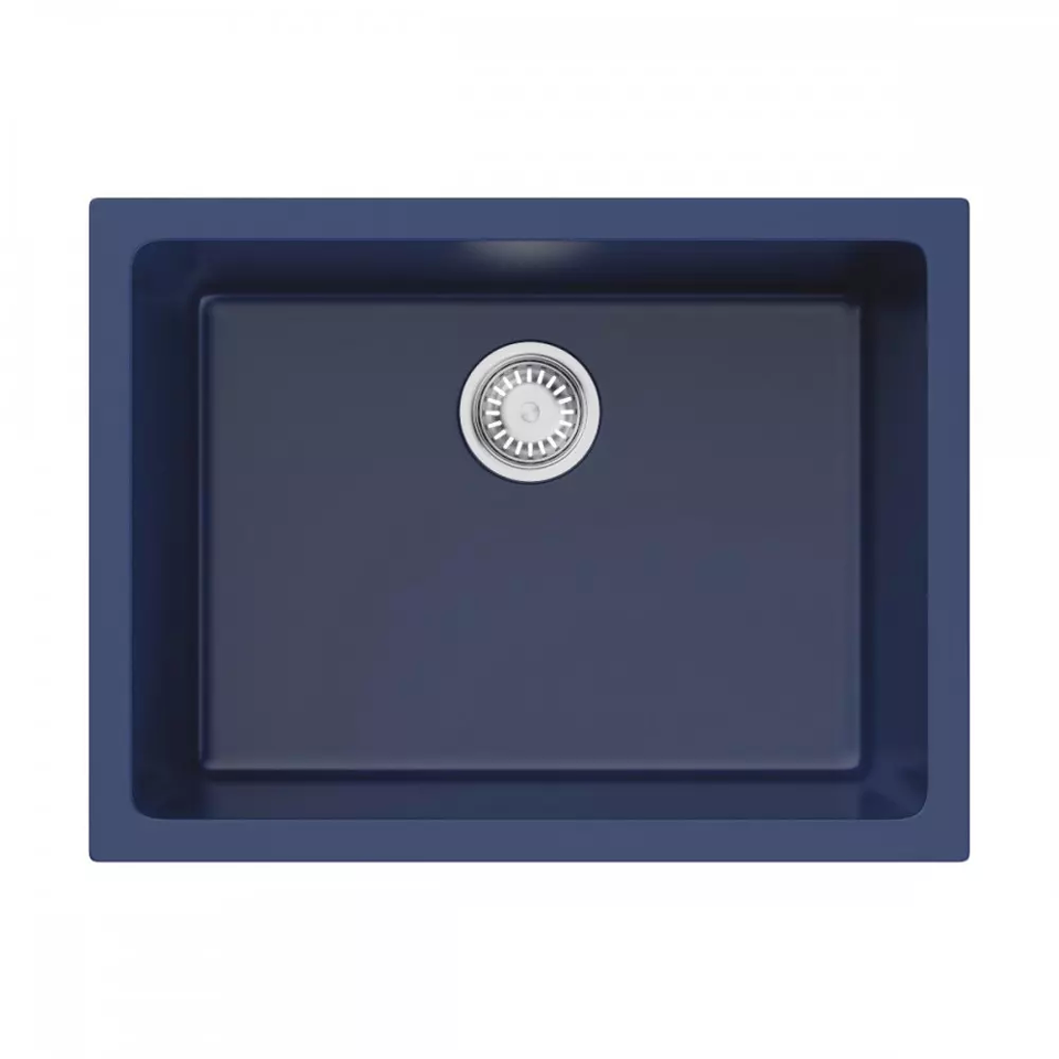 Фото Гранитная мойка Omoikiri Okinoshima 61-U/I-IB Matt Natceramic/indigo blue матовый