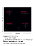 Превью картинка Индукционная варочная панель Lex EVI 640-2 BL панель стеклокерамическая индукционная #3