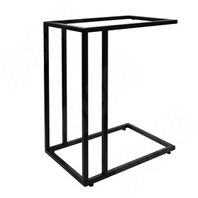 Картинка PULSE Металлокаркас-стол журнальный 550x350x650мм, черный (RAL 9005, муар) (MF.07.550x350x650.BLC)
