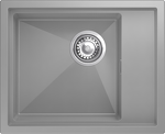Превью картинка Гранитная мойка Rivelato NOBILE 544-R 1-чаш 540*440 grigio metallizzato #1