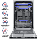 Превью картинка Посудомоечная машина 45см встраиваемая Maunfeld MLP-08IMRO #2