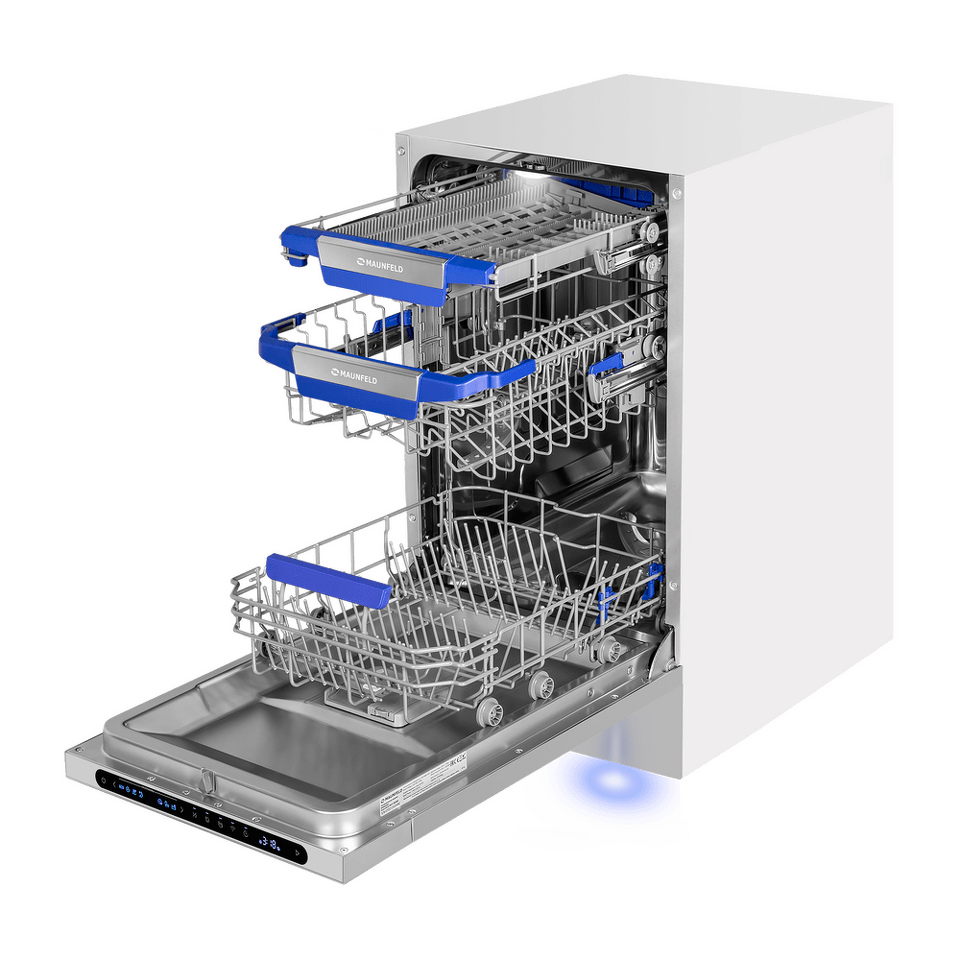 Фото Посудомоечная машина 45см встраиваемая Maunfeld MLP45331T Light Beam Wi-Fi