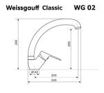 Превью картинка Смеситель для кухни Weissgauff WG 0202 Classic Ivory #2