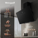 Превью картинка Наклонная вытяжка Weissgauff Tau 60 TC BL #1