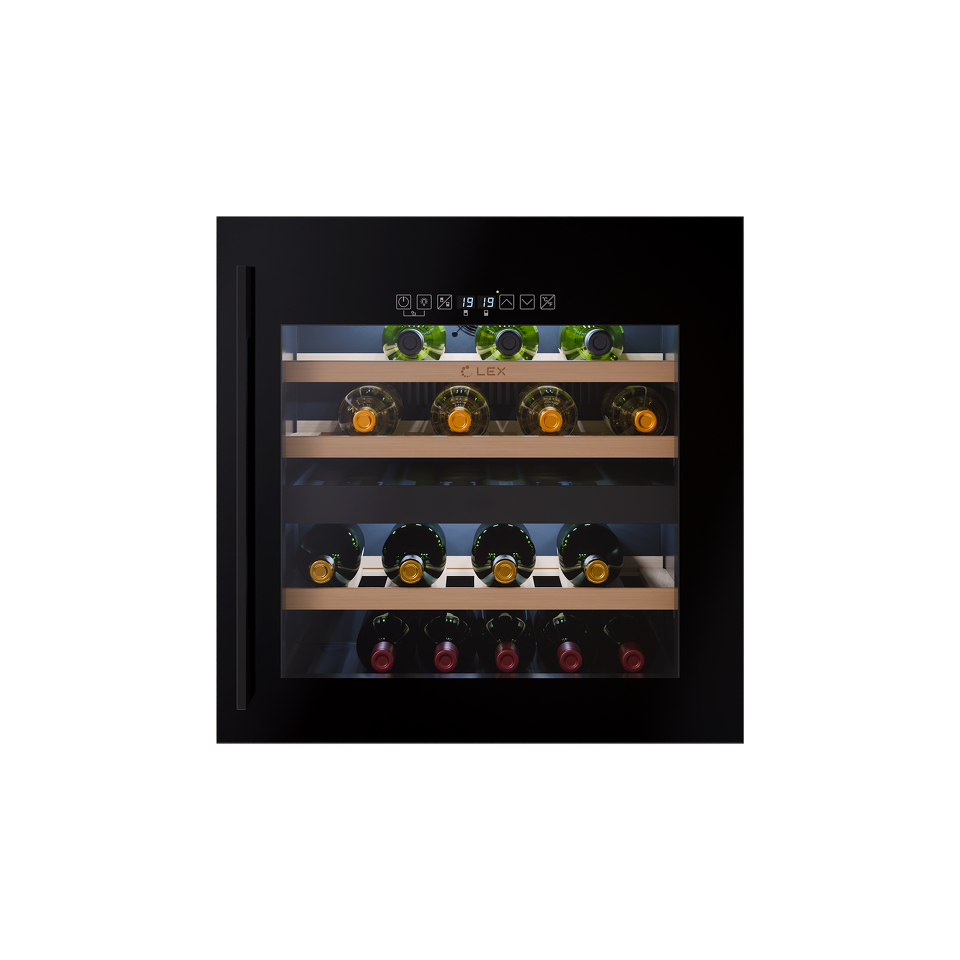 Фото Шкаф винный встраиваемый Lex LWD6036BL dual zone S