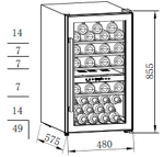 Превью картинка Шкаф винный  Weissgauff WWC-49 DB DualZone #18