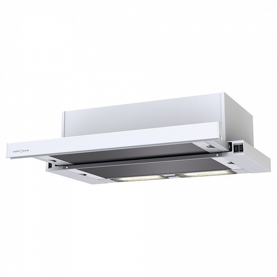 Фото Встраиваемая вытяжка KRONA VENDY 600 WHITE (1 мотор)
